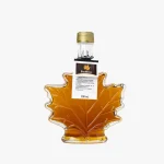 100 % čistý kanadský javorový sirup Grade A Amber Rich Taste v skle – Quebec, prírodné sladidlo, javorový list