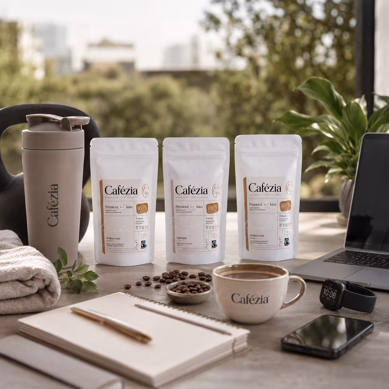 Káva Cafézia pre šport a náročný pracovný deň
